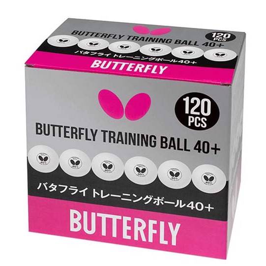 Butterfly Training 40+ bordtennisbolde, 120 stk.