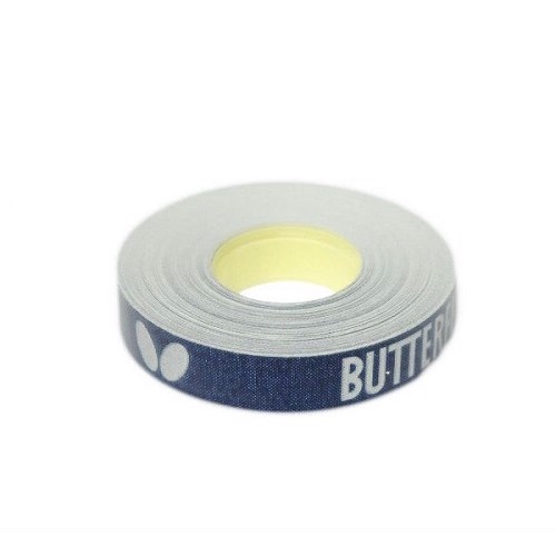 Butterfly New Logo blå/sølv 12 mm kant tape til bordtennisbat, 10 m