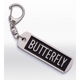 Butterfly logo nøglering sort