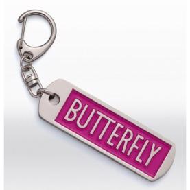 Butterfly logo nøglering lyserød
