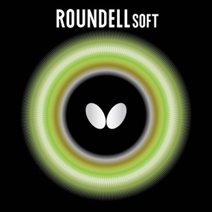 Butterfly Roundell Soft sort 2.1 mm belægning til bordtennisbat