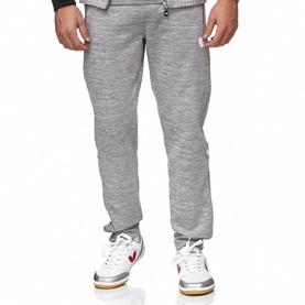 front - YAO bukser i grå med slim fit ben - lækre træningsbukser